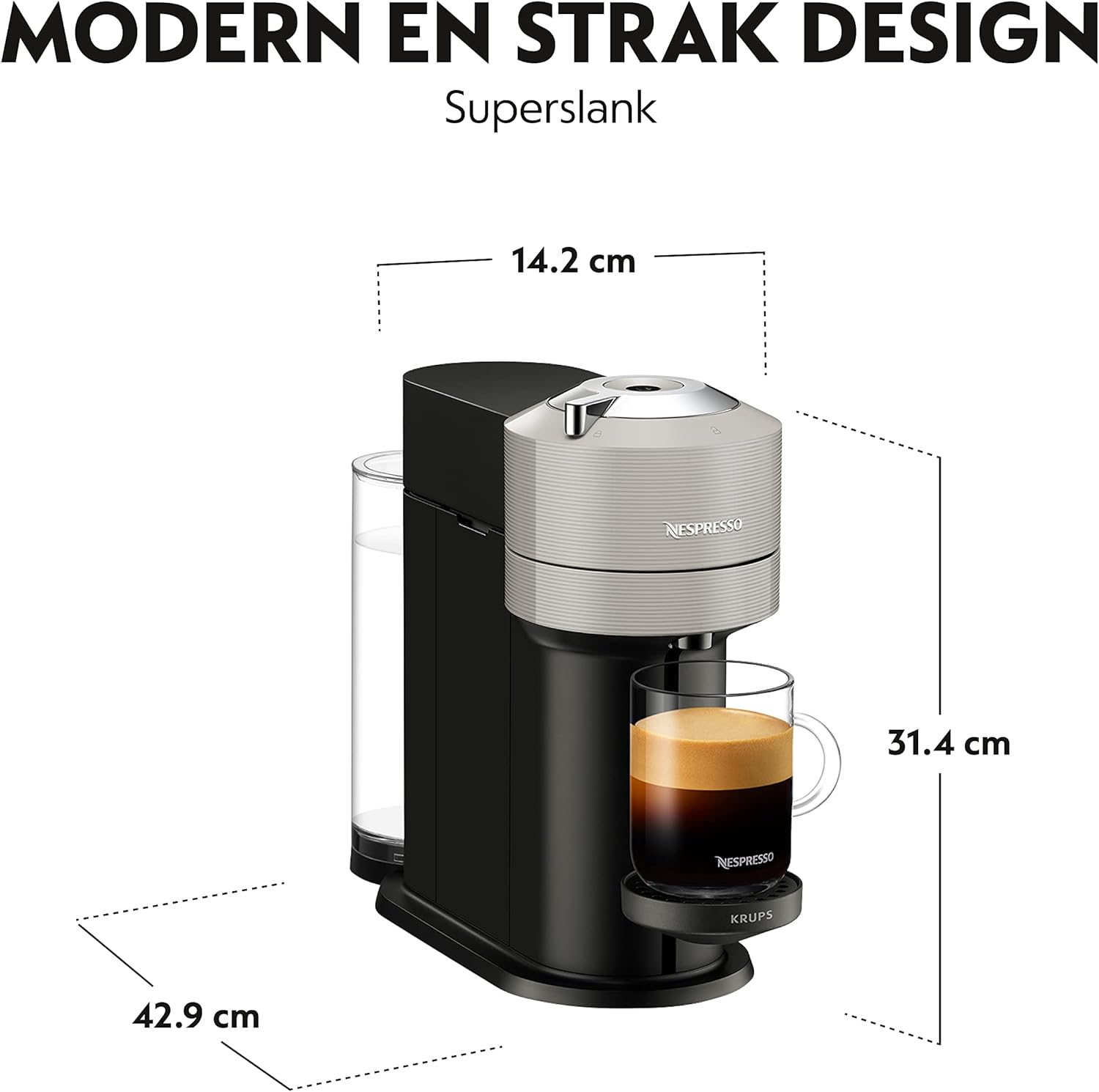 Machine à Café Nespresso VERTUO Gris – Image 3