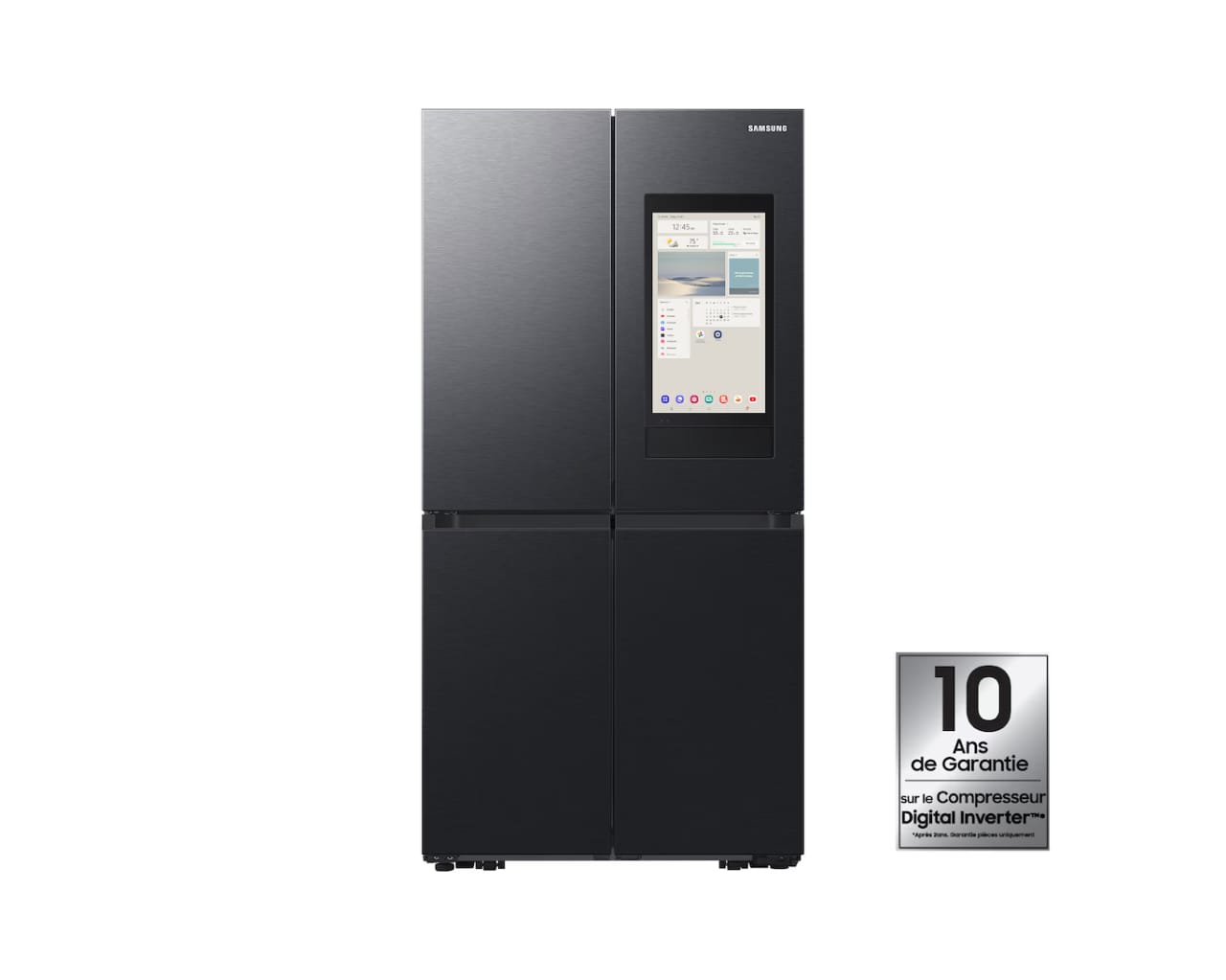 REFRIGERATEUR SAMSUNG SIDE BY SIDE 4PORTES AVEC DIST, GLACON ET ECRAN NOIR RF65DG9H0EB1