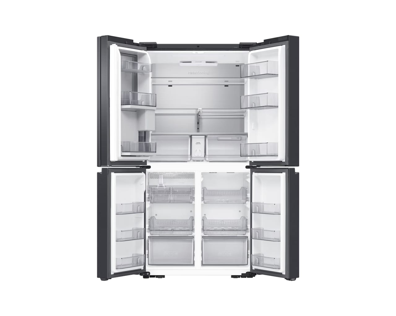 REFRIGERATEUR SAMSUNG SIDE BY SIDE 4PORTES AVEC DIST, GLACON ET ECRAN NOIR RF65DG9H0EB1 – Image 3